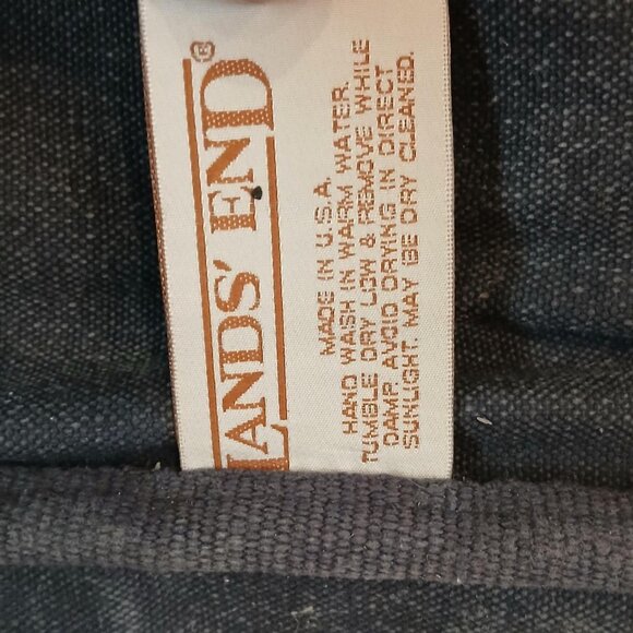 VTG 90s Lands End Square Rigger Canvas Business Laptop Messenger Bag USA Made - Picture 7 of 8